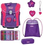 SCOUT Schulranzen Superflash Extreme Micro Set 4-teilig Heartbeat violett