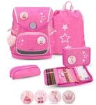 Belmil Premium Compact Plus ergonomisches Schulranzen Set 5 - teilig, AGR, Brustgurt,