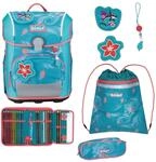 SCOUT Schulranzen Safety Light Neo Set 4-teilig Aloha hellblau