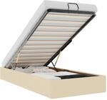 vidaXL Ottoman-Bett ohne Matratze Creme 80x200 cm Stoff