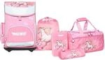 MUWO Kinder Schulranzen Set 5tlg. ergonomischer Leichter Schulrucksack mit