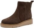 Tamaris Comfort Damen Stiefeletten aus Leder mit Rei&szlig;verschluss, Braun (Mocca