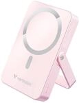 Verbatim Charge 'n' Go MagSafe Powerbank 10000mAh PD20W mit St&auml;nder Rosa | 10000mAh