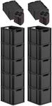 PROREGAL SuperSparSet 10x Eurobox NextGen Grip mit Scharnierdeckel & schwarzen