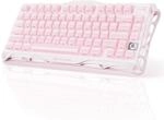 GravaStar Mercury K1 Mechanische Gaming Tastatur mit Aluminiumrahmen-Rosa