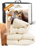 Engelshof Alpaka Bettdecke, Alpaka Decke 200x200 cm, Sommer leicht Duvet Alpaka Wolle