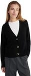 Style & Republic Damen V-Neck Kaschmir Cardigan aus 100% Cashmere - Dein kuscheliger
