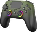 SUBSONIC - Wireless-Controller f&uuml;r PS5 und PC - RGB LED - Gr&uuml;n | Ergonomisch,