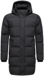 STONE HARBOUR Herren lange Steppjacke warmer Wintermantel mit wasserdichtem