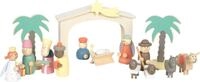 Small Foot Spielset Holzkrippe Weihnachtsgeschichte, Weihnachtsdeko und Spielset, mit