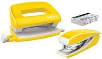 Leitz NeXXt Mini-Locher- und Heftger&auml;t-Set f&uuml;r bis zu 10 Blatt, Inkl. P2 Nr....