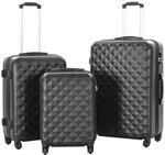 vidaXL Hartschalen Trolley Set Kofferset Hartschalenkoffer Reisekoffer 3Stk. ABS