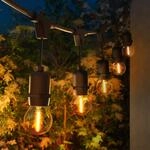 Ledvion - LED Lichterkette, 30 Meter, E27 LED Lampe, Inklusive Stecker,