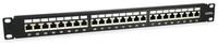 Equip Patchpanel 24x RJ45 Cat6A 48, 30cm (19") 1HE schwarz (326625)