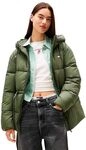 Tommy Jeans Damen Pufferjacke Midi mit Kapuze