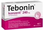 Tebonin konzent 240 mg mit Ginkgo-Spezialextrakt f&uuml;r Ged&auml;chtnis, 60 Stk.