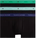 Tommy Hilfiger Herren 3er Pack Boxershorts Trunks mit Logobund, Mehrfarbig (Mint