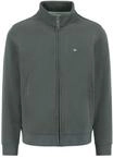 FYNCH-HATTON Sweatjacke aus Baumwolle mit Stehkragen und Rei&szlig;verschluss Dark ivy /