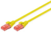 DIGITUS LAN Kabel Cat 6 &ndash; 1 m &ndash; U/UTP Ungeschirmt &ndash; CCA &ndash; Gelb