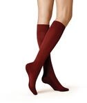 KUNERT Damen Kniestr&uuml;mpfe Warm Up 60 W&auml;rmeisolation 60 DEN Bordeaux 6820 35-38