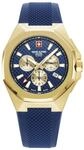 swiss alpine military Herren Uhr Chronograph Analog Quarz 7005.9 Silikon