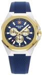 swiss alpine military Herren Uhr Chronograph Analog Quarz 7005.9 Silikon