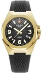 Swiss Alpine Military Herren Armbanduhr Typhoon mit Silikonarmband, 10 Bar, 42 mm,