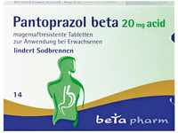 PANTOPRAZOL beta 20 mg acid magensaftres.Tabletten 14 St