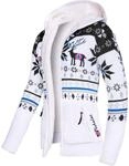 Nebulus Damen Jacke NORON, mit Kapuze, schicker Pullover im Norweger-Style (S/36,