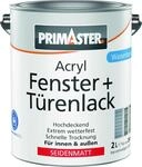 Primaster Acryl Fenster + T&uuml;renlack wei&szlig; seidenmatt 2 L Acryl Lack