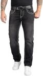 Rock Creek Jeans Herren Hose Comfort Fit Denim RC-2169 Dunkelgrau W38 L34