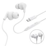 Hama Kopfh&ouml;rer Curly, In-Ear, Mikrofon, Kabelknickschutz, USB-C, Wei&szlig;