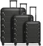 SMARTBOX Koffer Set 3-teilig Erweiterbar, Hartschalen Reisekoffer Set S M L, Leichtes