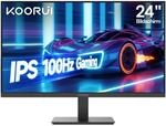 KOORUI E2411F 23.8 Zoll Bildschirm,Full HD Monitor 1920x1080,100Hz PC Monitor,IPS Eye