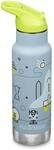 Klean Kanteen Kinder Isolierflasche, 355ml, Edelstahl, Flip Sport Cap mit Trinkhalm,