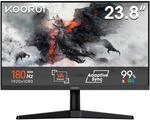 KOORUI Gaming Monitor 24 Zoll, 180Hz Bildschirm FHD Adaptive Sync HDMI 1.4
