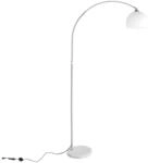 CCLIFE LED E27 Bogenlampe h&ouml;henverstellbar Marmorfu&szlig; wei&szlig; orange Stehlampe
