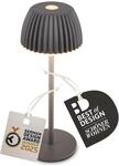 BRILONER - Riffle Nano LED Tischlampe kabellos IP44 mit Lichtkante, 6 x 15,5 cm,