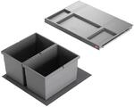 Hailo Abfallsammler 3301611 Einsatz | Allegro Abfalleimer 2fach flexiebel | Einbau