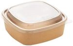 Pro DP 300 Salatschalen Take away Kartonschalen eckig Papier+PE braun verschiedene