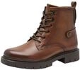 Tamaris Comfort Damen Stiefeletten zum Schn&uuml;ren mit Stretch-Anteil, Braun (Cognac),