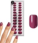 DOONAILS&reg; - Soft Gel Press On Nails 30er Set, Bubblegum Square Form Dunkelpink,