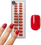 DOONAILS&reg; - Soft Gel Press On Nails 30er Set, Rose Red Square Form Hellrot, N&auml;gel