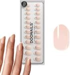 DOONAILS Soft Gel Press On Nails 30er Set Classic French abgerundete Form N&auml;gel zum
