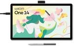 Wacom One 14, Stift-Display, Full HD, inkl. Standard-Stift (batterielos) 