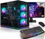 AURUMPC Aurum Komplett Set Gaming PC Ryzen 7 5800X &bull; 27" Monitor &bull; GeForce