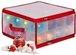 Relaxdays Weihnachtskugel Aufbewahrungsbox, 32 Kugeln, HxBxT: 18x36x36 cm,