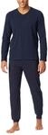 Schiesser Herren Schlafanzug lang mit B&uuml;ndchen - Nightwear Set
