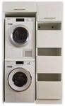 Laundreezy Waschmaschinenschrank f&uuml;r Trockner und Waschmaschine,...