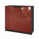 Vladon Sideboard Logan, Made in Germany, Kommode mit 2 T&uuml;ren, Schwarz...